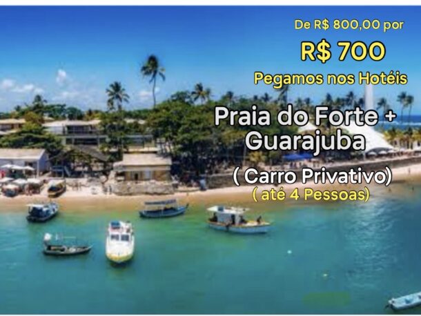 Praia do Forte e Guarajuba   ( Carro Privativo)